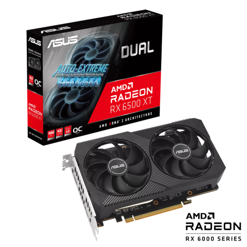 Card màn hình ASUS Dual Radeon RX 6500 XT V2 OC Edition 4GB GDDR6