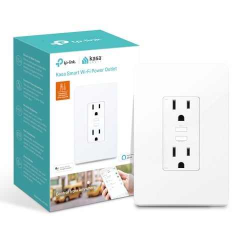 Kasa Smart Wi-Fi Power Outlet, 2-Sockets  |  KP200