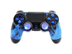  Sony Ps4 Pro Controller - Blue Fire 