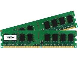 Crucial 2Gb Kit (2 X 1Gb) Ddr2-800 Udimm