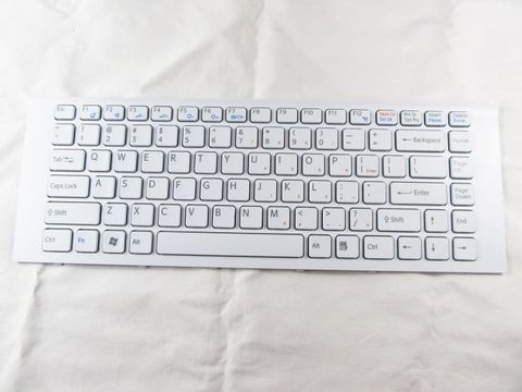 Bàn phím Sony Sve- 15,Sve-17  (Màu Trắng+Có Khung + Có Đèn)