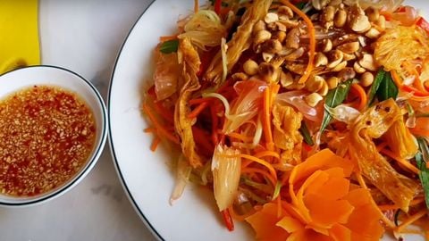 2 cách làm gỏi bưởi chay thanh đạm cho ngày Tết Trung Thu
