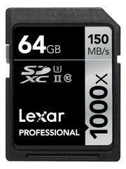  Lexar® Professional 1000X Sdhc™/Sdxc™ Uhs-Ii Cards 64Gb 