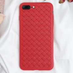  Ốp lưng iPhone 7 Plus - 8 Plus nhựa dẻo Woven OSMIA Đỏ 