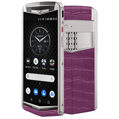  Điện Thoại Vertu Aster P Da Cá Sấu Tím 