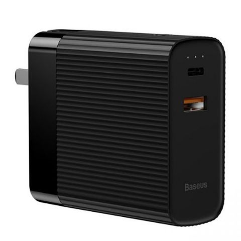 Bộ Sạc Nhanh Du Lịch 2 Trong 1 Baseus Power Station Travel Charger Tích Hợp Pin Dự Phòng 5000mah