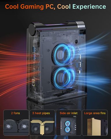Mini PC Gaming KAMRUI AMR5 32GB+512GB/AMD Ryzen 7 7735HS