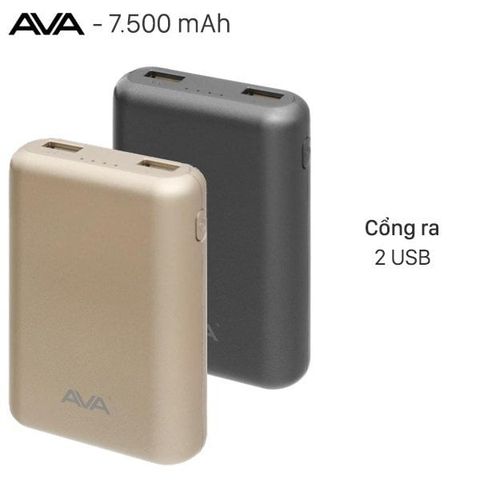 Pin sạc dự phòng 7.500mAh AVA LA 10K-1