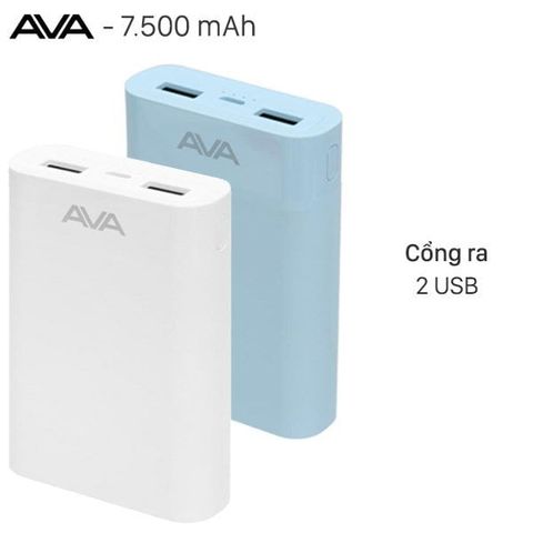 Pin sạc dự phòng 7.500mAh AVA LJ JP195