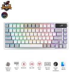  ASUS ROG Azoth Trắng NX Switch (PBT/US) 