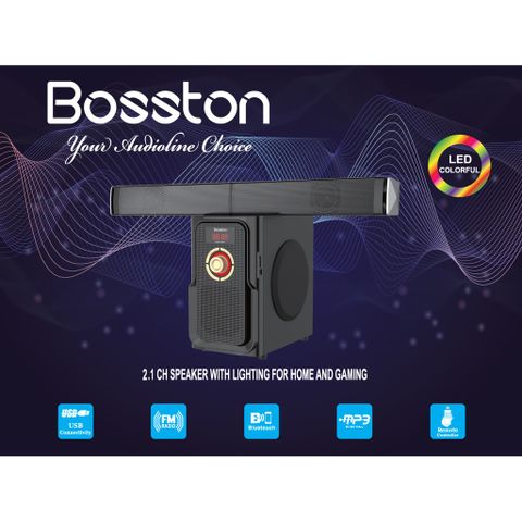 Loa Bosston T4000 Led Colorful 2.1 Bluetooth