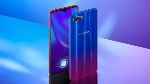 Bộ vỏ zin công ty Oppo R15x 2018 (Xanh lá, xanh tím)