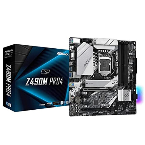 Bo mạch chủ máy tính Asrock Z490M Pro4