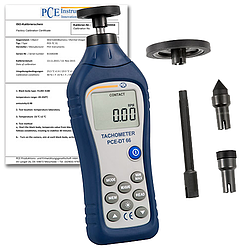 Máy đo tốc độ vòng quay PCE DT 66-ICA (50~19.999rpm, Incl. ISO Calibration Certificate)
