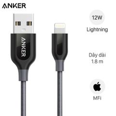  Cáp Lightning MFI 1.8 m Anker PowerLine+ A8122xx2 Xám 