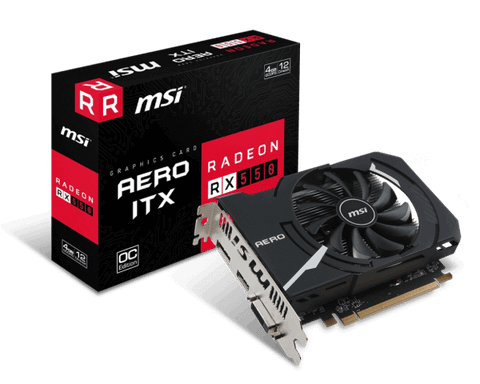 Vga Msi Rx 550 Aero Itx 4g Oc