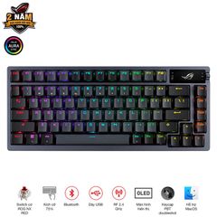  Bàn phím Gaming Asus ROG Azoth NX SM Black 