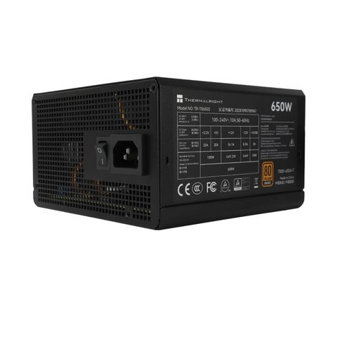 Nguồn THERMALRIGHT TR-TB650S 650W (80Plus Bronze/Màu đen)