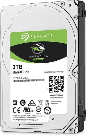 Seagate BarraCuda Hard Drive 3 TB 2,5” St3000lm024