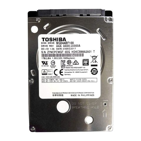 Hdd  1000GB  Toshiba    Sata    Slim