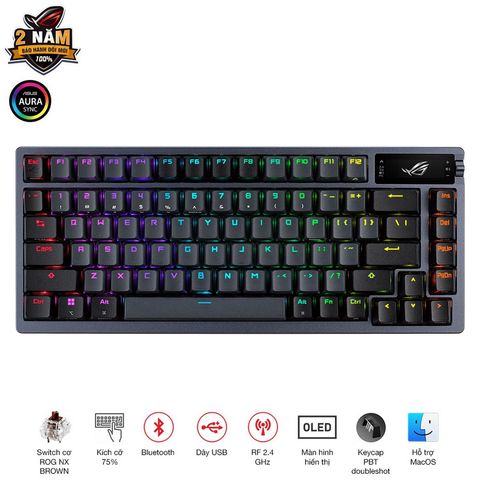 Bàn phím Gaming Asus ROG Azoth NX Brown