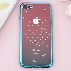  Ốp lưng iPhone 7 - iPhone 8 Nhựa dẻo Electroplate Diamond OSMIA CK160885 Xanh biển 