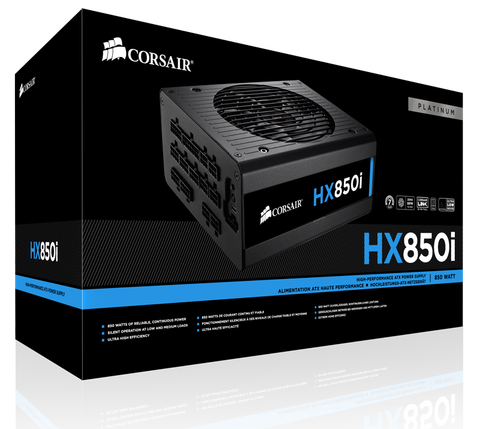 Nguồn Corsair HX850i - 80 Plus Platinum - Full Modul
