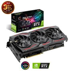  Card màn hình ASUS ROG STRIX RTX 2080 Super O8G ép xung sẵn 8GB GDDR6 HDMI DP 1.4 USB Type-C Aura Sync 