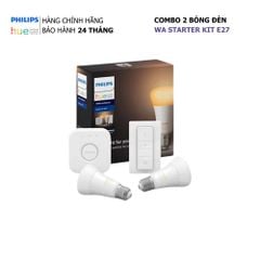  Bộ 2 Bóng Đèn Philips Hue White Ambiance Starter Kit E27 