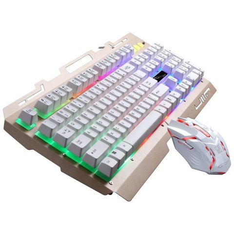Keyboard + mouse G700 chuyên game (màu trắng+có đèn)