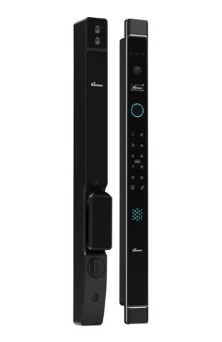 Khoá cửa nhôm vân tay Demax SL908 BL Face ID, Remote App Wifi, camera chuống cửa