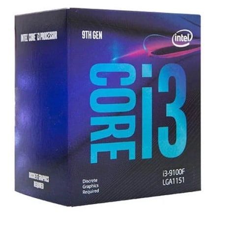 Cpu Intel Core I3 9100f 7w 4.20ghz, 6m, 4 Cores 4 Threads Box