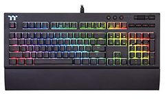  Thermaltake - Tt Premium X1 Rgb Wired Gaming Mechanical Cherry Mx Speed Rgb Silver 