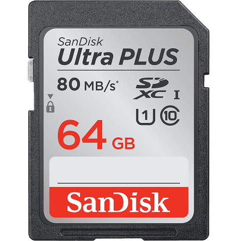 Sandisk Ultra Plus Sdhc/Sdxc Memory Card 64 Gb