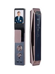  Khóa vân tay Demax SL966 CNC Brown Face ID, App wifi 