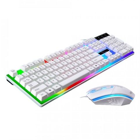 Keyboard + mouse G21 chuyên game (màu trắng+có đèn)