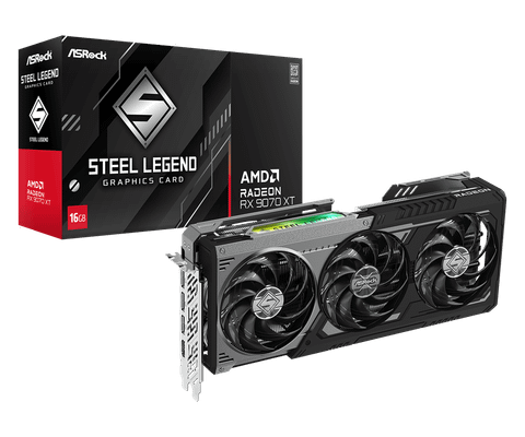 VGA ASRock AMD Radeon RX 9070 XT Steel Legend Dark 16GB