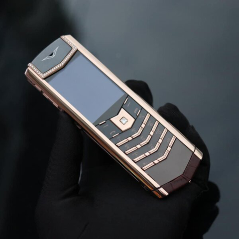 Điện Thoại Vertu Signature S Concorde Rose Gold Diamonds Bespoke