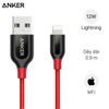 Cáp Lightning MFI 0.9 m Anker PowerLine+ A8121xx2 Đỏ