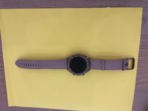 Samsung Galaxy Watch 3 R850, 41mm thép vàng dây da hồng