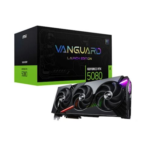 Card màn hình MSI GeForce RTX 5080 16G VANGUARD SOC LAUNCH EDITION