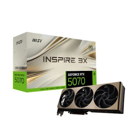 Card màn hình MSI RTX 5070 12G INSPIRE 3X OC