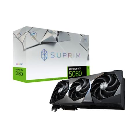 Card màn hình MSI GeForce RTX 5080 16G SUPRIM SOC