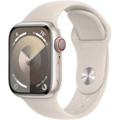  Apple Watch Series 9 GPS + Cellular 41mm Viền nhôm Dây cao su (Vàng) 