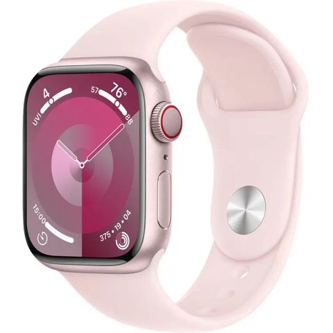 Apple Watch Series 9 GPS + Cellular 41mm Viền nhôm Dây cao su (Hồng)