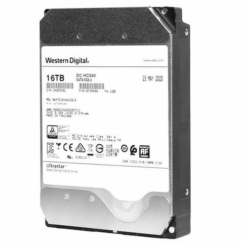 Ổ Cứng Hdd Wd Ultrastar 16tb Sata Iii 3.5 Inch Dc Hc550 Wuh721816ale6l4