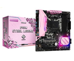  Mainboard Asrock B450m Steel Legend (pink Edition)  (amd B450, Socket 