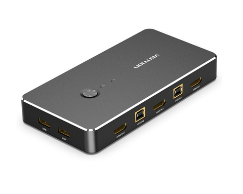 Bộ gộp HDMI 2 vào 1 ra KVM Vention AFRBO