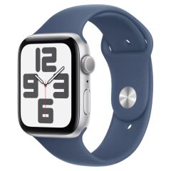  Apple Watch SE 2024 GPS 44mm Viền Nhôm Dây Cao Su (Bạc) 