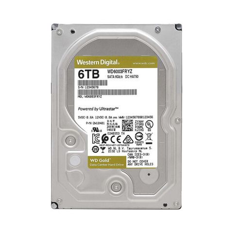 Ổ Cứng Hdd Wd Gold 6tb 3.5″ Sata 3 Wd6003fryz